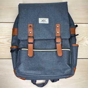 WoWang Wei Xin Leather Factory Canvas Backpack